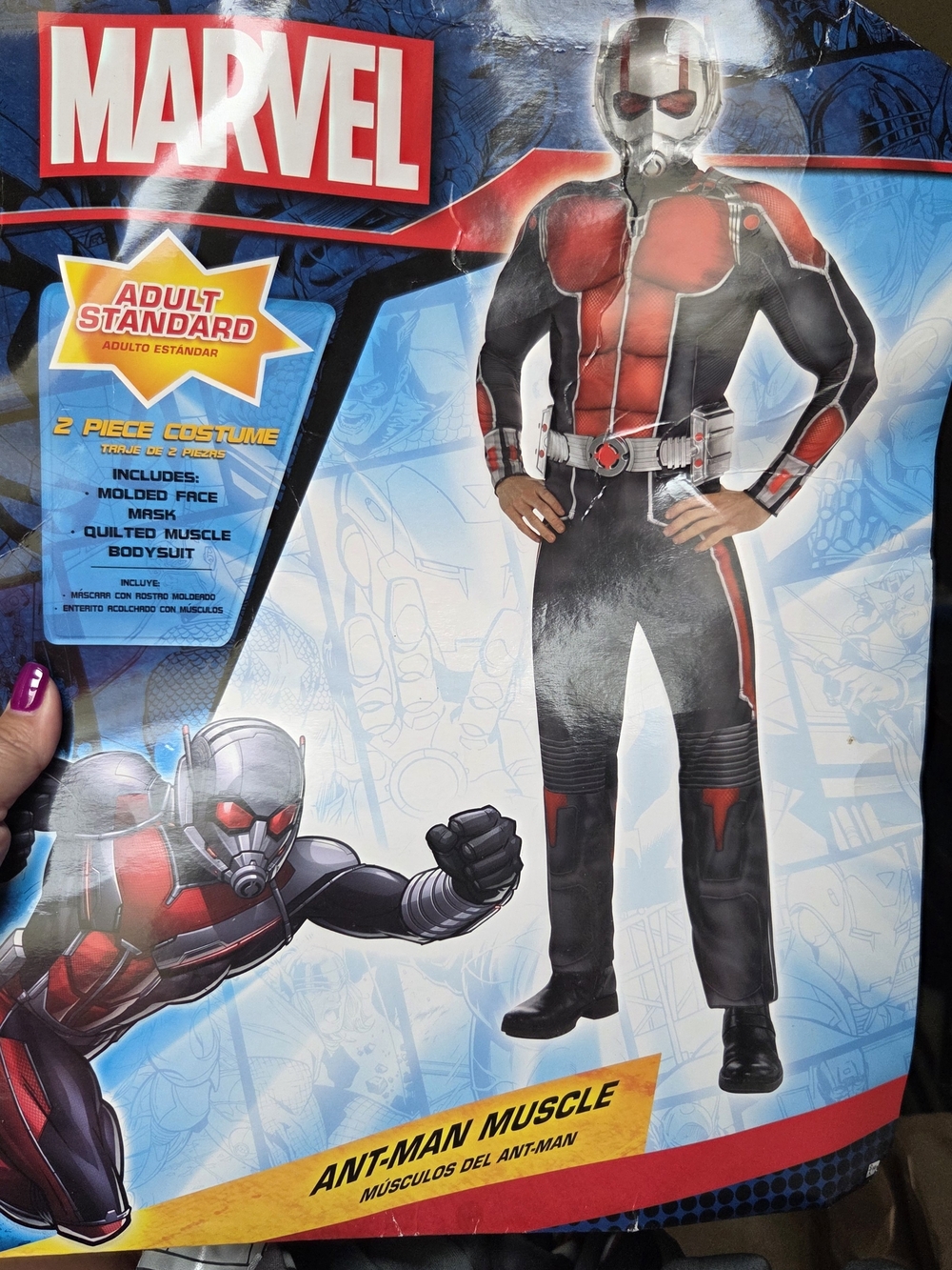 Disney Marvel Ant-Man and the Wasp Ant-Man Jumpsuit with Mask Adult Standard Siz